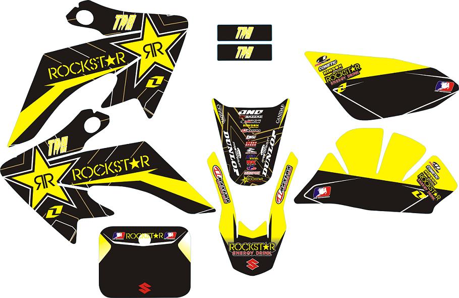 Stickers Rock Star Energy Jaune CRF50